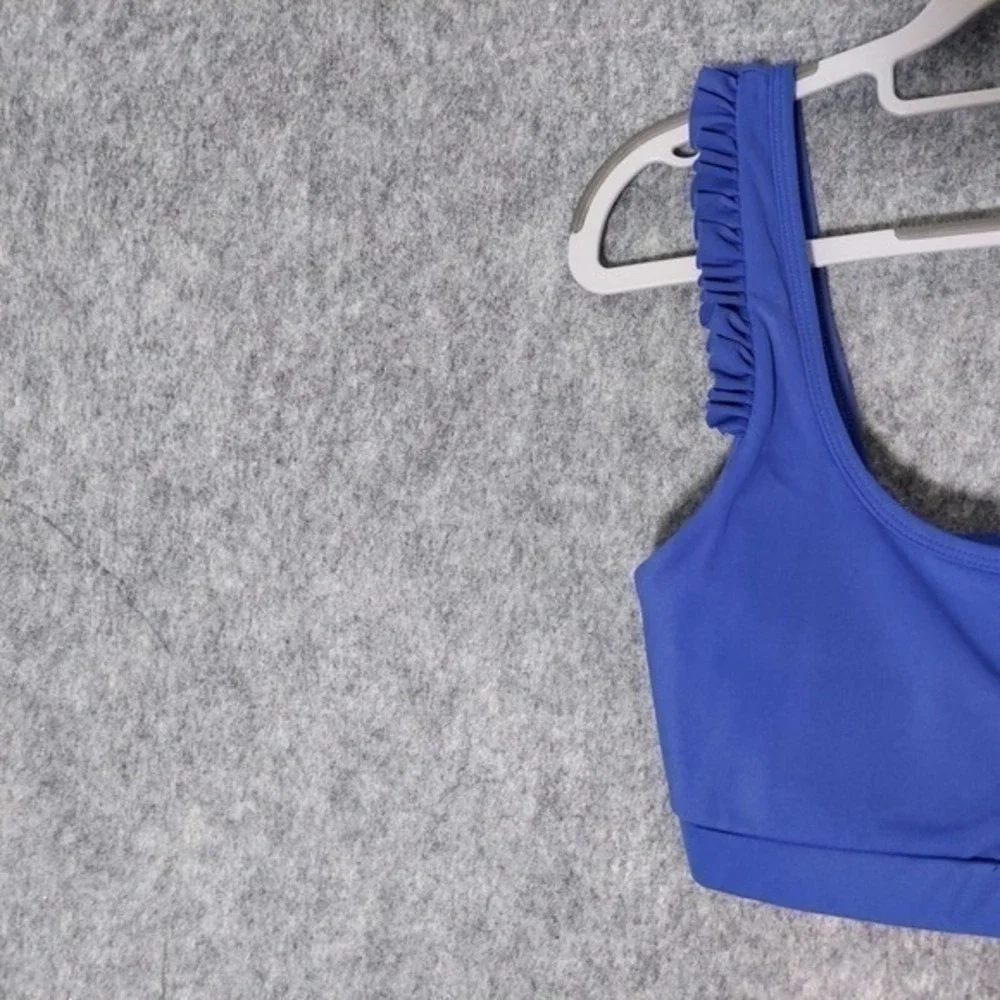 Celestine Sports Bra‎ L Blue Athleisure Strappy Support Active Training Bralette - Picture 4 of 10